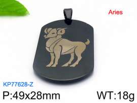 Stainless Steel Black-plating Pendant