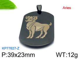 Stainless Steel Black-plating Pendant