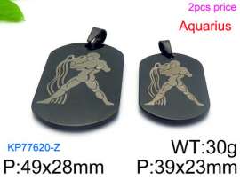 Stainless Steel Black-plating Pendant