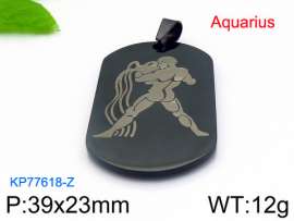 Stainless Steel Black-plating Pendant