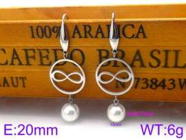 SS Shell Pearl Earrings