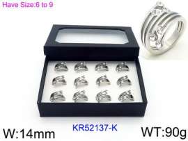 Stainless Steel Stone&Crystal Ring