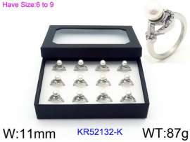 Stainless Steel Stone&Crystal Ring