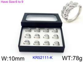Stainless Steel Stone&Crystal Ring