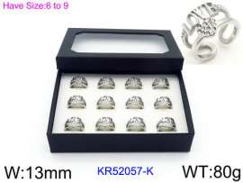 Stainless Steel Stone&Crystal Ring