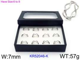 Stainless Steel Stone&Crystal Ring