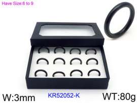 Stainless Steel Black-plating Ring