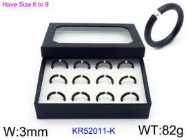 Stainless Steel Black-plating Ring