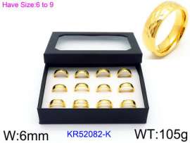 Stainless Steel Gold-plating Ring