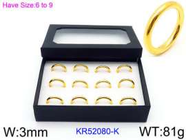 Stainless Steel Gold-plating Ring
