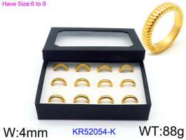Stainless Steel Gold-plating Ring