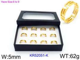 Stainless Steel Gold-plating Ring
