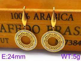 Stainless Steel Stone&Crystal Earring
