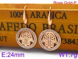 Stainless Steel Stone&Crystal Earring