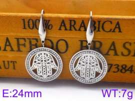 Stainless Steel Stone&Crystal Earring
