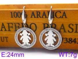 Stainless Steel Stone&Crystal Earring