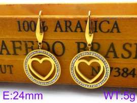 Stainless Steel Stone&Crystal Earring