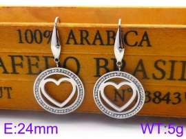 Stainless Steel Stone&Crystal Earring