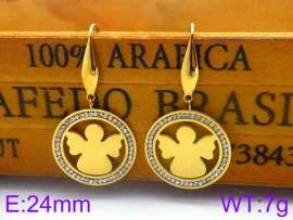 Stainless Steel Stone&Crystal Earring