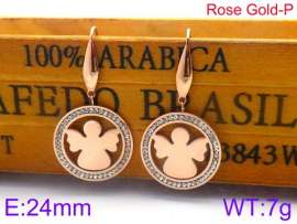 Stainless Steel Stone&Crystal Earring