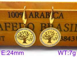 Stainless Steel Stone&Crystal Earring
