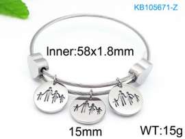 Stainless Steel Wire Bangle