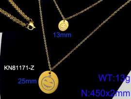 SS Gold-Plating Necklace