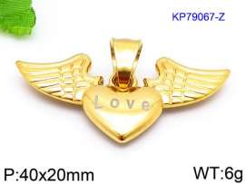 Stainless Steel Gold-plating Pendant