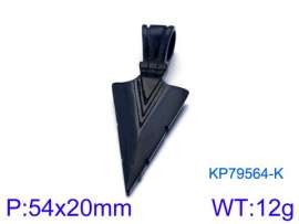 Stainless Steel Black-plating Pendant