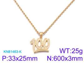 SS Gold-Plating Necklace