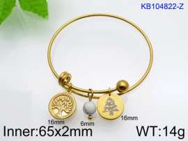 Stainless Steel Gold-plating Bangle