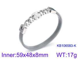 Stainless Steel Stone Bangle