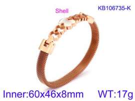 Stainless Steel Rose Gold-plating Bangle