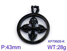 Stainless Steel Black-plating Pendant
