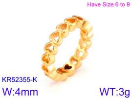 Stainless Steel Gold-plating Ring