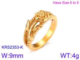 Stainless Steel Gold-plating Ring