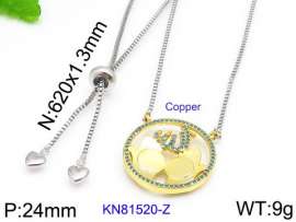 Stainless Steel Stone Necklace