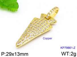 Stainless Steel Stone & Crystal Pendant