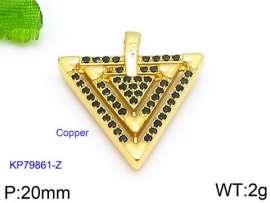 Stainless Steel Stone & Crystal Pendant