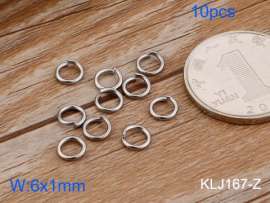 SS Small Circle--6x1mm---10pcs Pirce