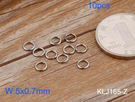 SS Small Circle--5x0.7mm---10pcs Pirce