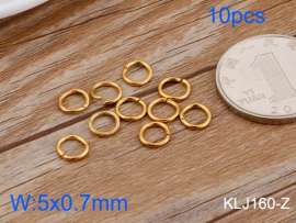 SS Small Circle--5x0.7mm---10pcs Pirce