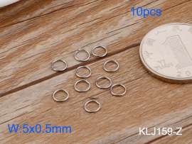 SS Small Circle--5x0.5mm---10pcs Pirce