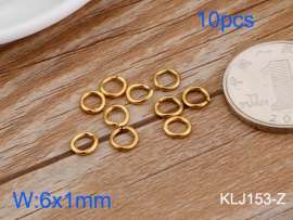 SS Small Circle--6x1mm---10pcs Pirce