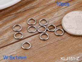 SS Small Circle--6x1mm---10pcs Pirce