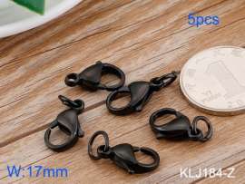 SS Heart Lobster Clasp--17mm--5pcs Pirce