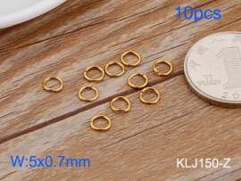 SS Small Circle--5x0.7 mm---10pcs Pirce