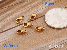 SS Heart Lobster Clasp--9mm--5pcs Pirce