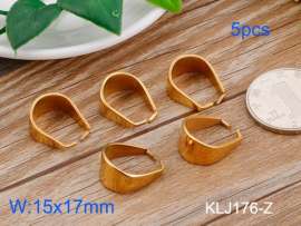 Stainless Steel Pendant Clasp--5pcs Pirce