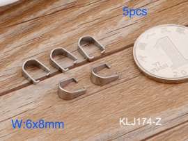 Stainless Steel Pendant Clasp--5pcs Pirce